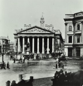 Royal Exchange, Threadneedle Street, City de Londres, 1880