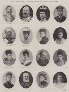 Personnages royaux à Osborne pendant la dernière maladie de la reine