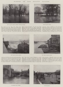 Scènes des récentes inondations
