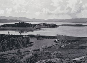 Écosse : Château de Dunstaffnage (photo n/b)