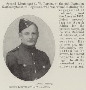 Sous-lieutenant C W Barton