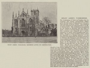 Abbaye de Selby, Yorkshire, rouverte après sa restauration