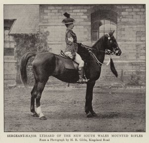 Sergent-major Lydiard des fusiliers montés de Nouvelle-Galles du Sud - English Photographer