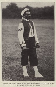 Sergent du 1er régiment des Antilles, expédition Ashanti
