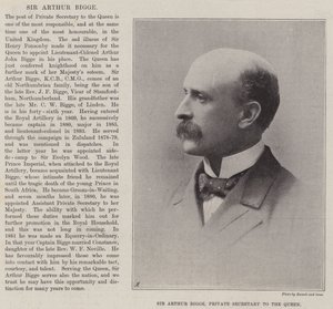 Sir Arthur Bigge, secrétaire privé de la Reine