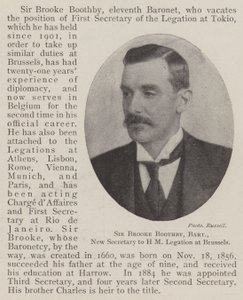 Sir Brooke Boothby, baronnet, nouveau secrétaire de la légation de Sa Majesté à Bruxelles