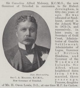 Sir C A Moloney, KCMG, nouveau gouverneur de Trinidad - English Photographer