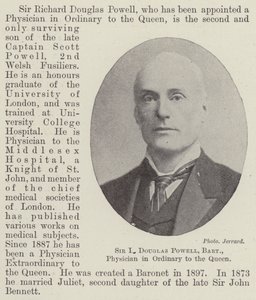 Sir R Douglas Powell, Baronet, médecin ordinaire de la Reine