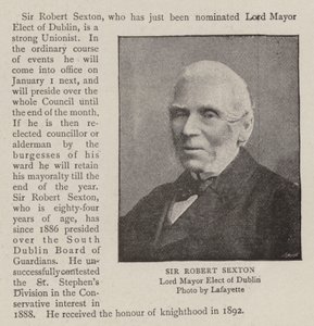 Sir Robert Sexton - English Photographer