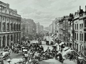 Somerset House, Strand, Westminster : vue vers l