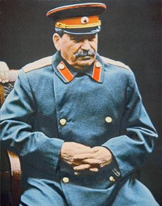 Staline à la Conférence de Yalta, février 1945
