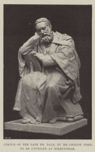 Statue du feu Dr Dale, par M. Onslow Ford, à dévoiler à Birmingham - English Photographer