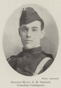Chirurgien-major A B Osborne, contingent canadien