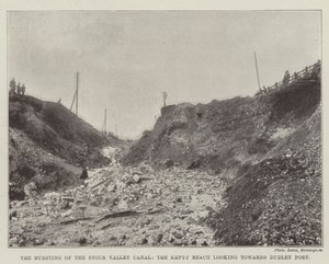 La rupture du canal de la vallée de la Stour, la section vide en direction de Dudley Port