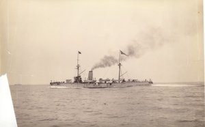 Le "Chih Yuan" en mer, vers 1886