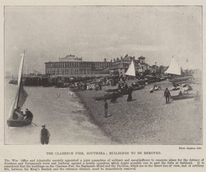Le Clarence Pier, Southsea, bâtiments à enlever, 2 mai 1896
