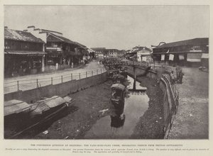 La question de la concession à Shanghai, le ruisseau Yang-King-Pang, séparant les colonies françaises des colonies britanniques - English Photographer