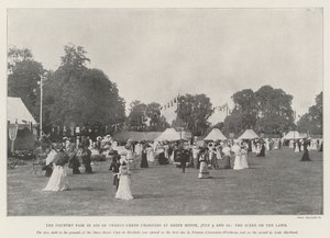 La foire de campagne au profit de vingt-trois œuvres de charité à Sheen House, 9 et 10 juillet, la scène sur la pelouse - English Photographer