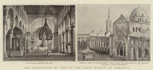 La destruction par le feu de la grande mosquée de Damas