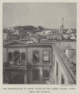 Les troubles en Crète, ruines de l