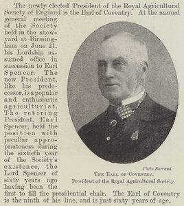 Le comte de Coventry, président de la Royal Agricultural Society - English Photographer