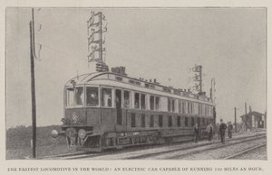 La locomotive la plus rapide au monde, une voiture électrique capable de rouler à 110 miles à l