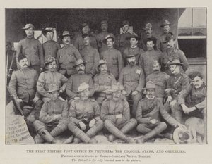 Le premier bureau de poste britannique à Pretoria, le colonel, le personnel et les ordonnances - English Photographer