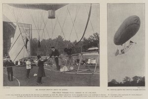 Le premier voyage au-dessus de Londres en dirigeable