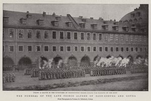 Les funérailles du feu prince Alfred de Saxe-Cobourg et Gotha