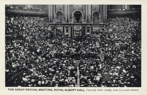 La grande réunion de réveil, Royal Albert Hall, Londres