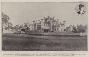 La visite du Kaiser, château de Lowther, où Lord Lonsdale reçoit Sa Majesté impériale