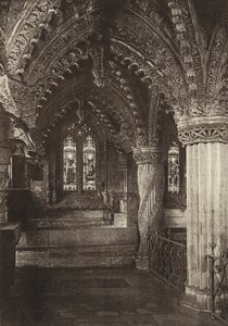 La chapelle de la Dame, chapelle de Rosslyn, Midlothian (photo n/b) - English Photographer
