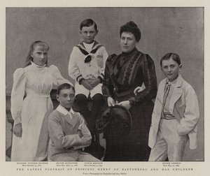 Le dernier portrait de la princesse Henry de Battenberg et de ses enfants - English Photographer