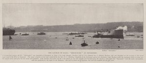 Le lancement du HMS Encounter à Devonport - English Photographer