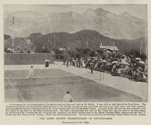 Le championnat de tennis de Suisse