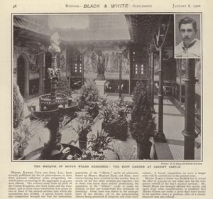 La résidence galloise du marquis de Bute : le jardin sur le toit du château de Cardiff