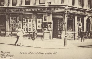 The Muchmore Art Co Ltd, 92 et 93, Great Russell Street, Londres, W C