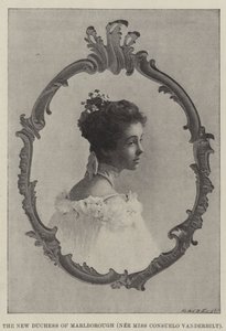 La nouvelle duchesse de Marlborough (née Miss Consuelo Vanderbilt)