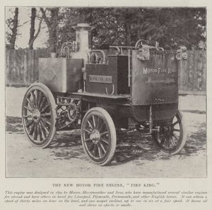 Le nouveau moteur de pompier, Fire King - English Photographer