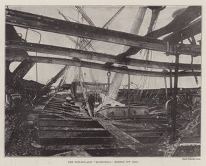 Le navire de nitrate Micronesia, brûlé au large de Deal