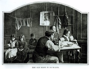 La vieille chambre dans le bidonville