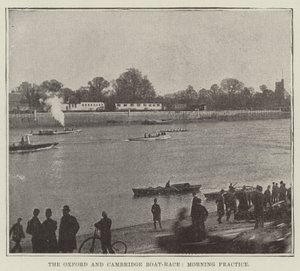 La course de bateaux Oxford et Cambridge, entraînement du matin - English Photographer