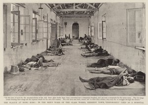 La Peste à Hong Kong, dans le Pavillon des Hommes des Verreries de Kennedy Town, Utilisé Temporairement comme Hôpital