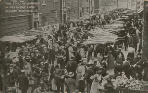 Le Marché de la Volaille, Petticoat Lane, dimanche matin
