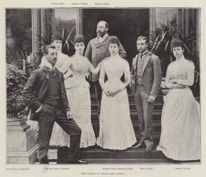 Le prince de Galles et sa famille