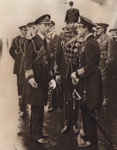 Le Prince de Galles à bord du HMS Repulse