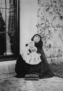 La reine et la princesse Victoria de Hesse, 1863
