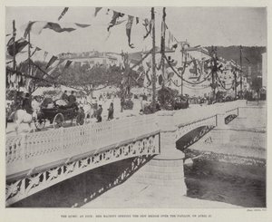 La reine à Nice, Sa Majesté inaugurant le nouveau pont sur le Paillon, le 27 avril - English Photographer
