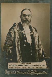 Le très honorable Frank Green, le nouveau Lord Maire de Londres