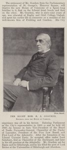 Le Très Honorable G J Goschen, se retirant de la Chambre des communes - English Photographer